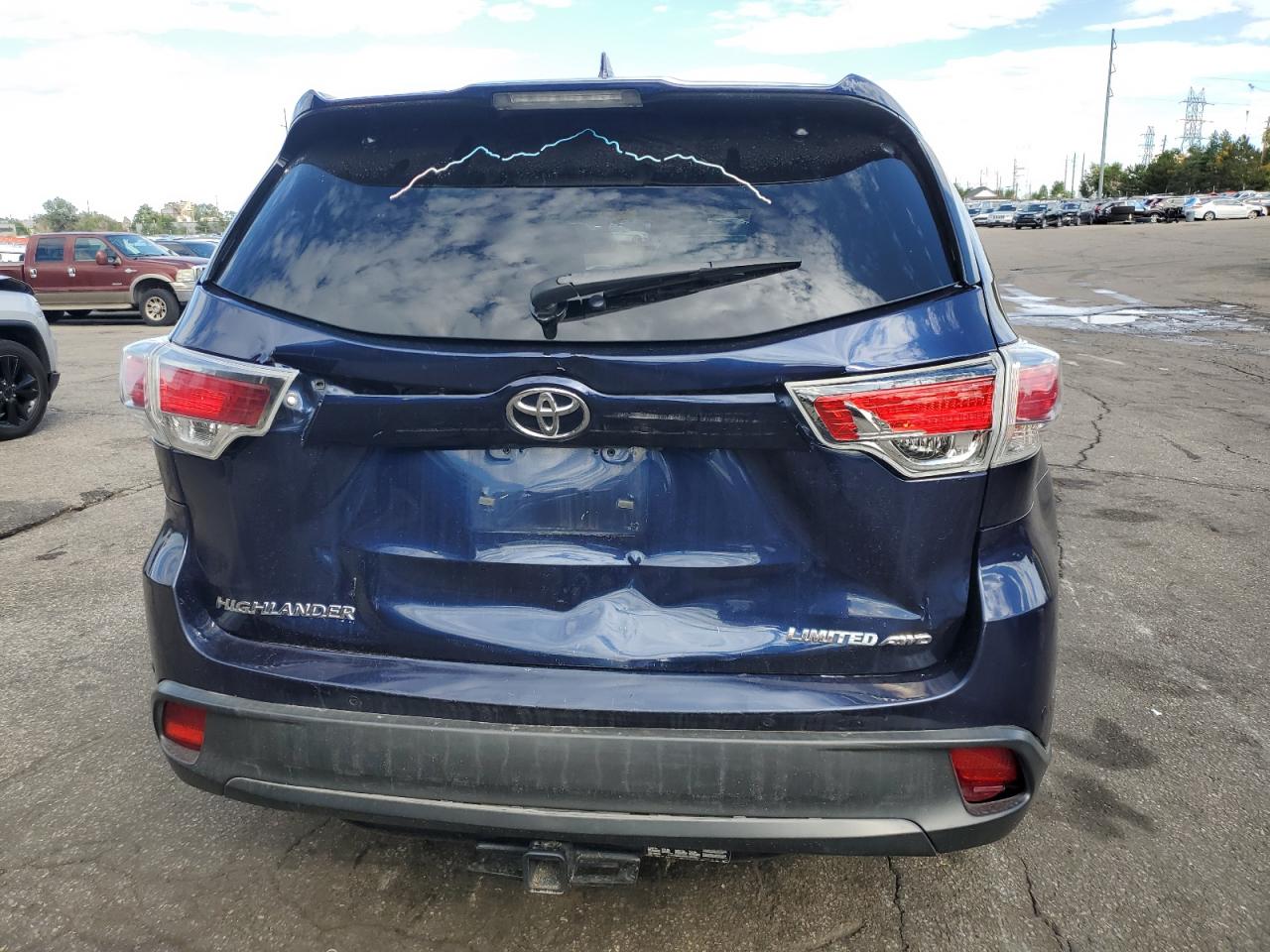 2014 Toyota Highlander Limited VIN: 5TDDKRFH7ES053473 Lot: 84564335