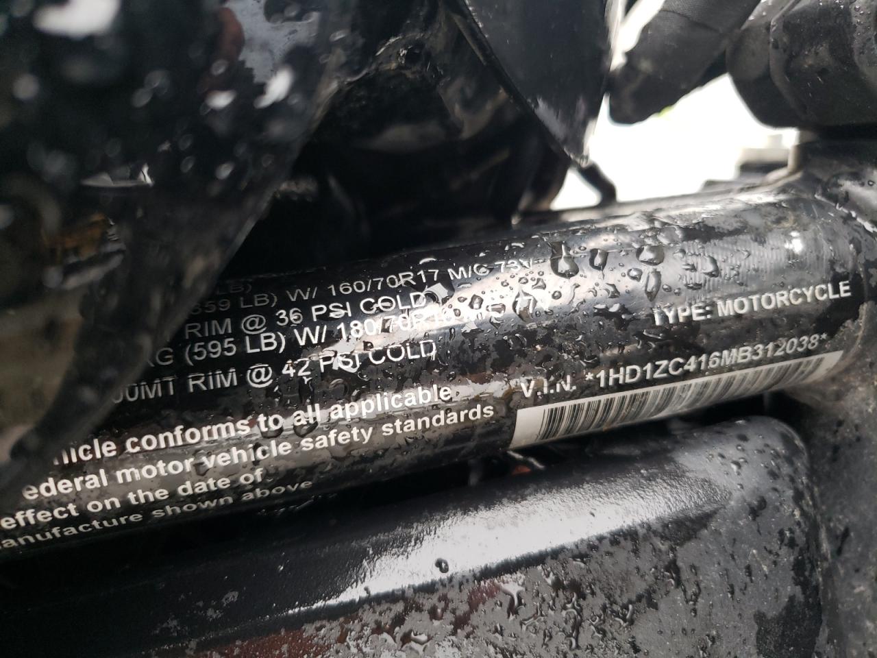 2021 Harley-Davidson Rh1250 S VIN: 1HD1ZC416MB312038 Lot: 80092075