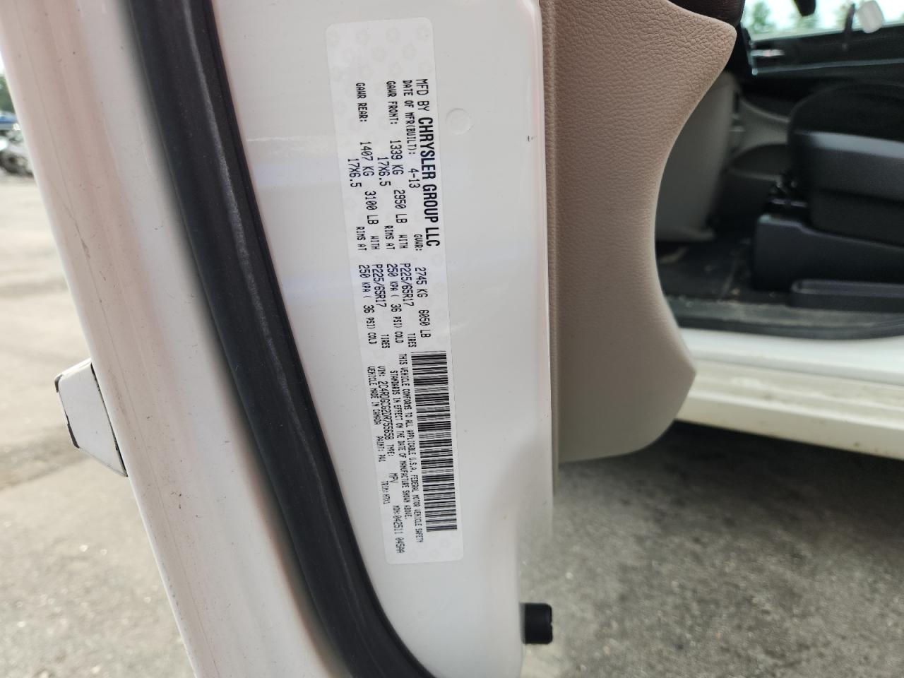 2013 Dodge Grand Caravan Sxt VIN: 2C4RDGCG2DR755658 Lot: 70335505