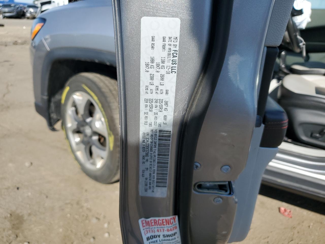 2019 Jeep Compass Limited VIN: 3C4NJDCB7KT679083 Lot: 71084255