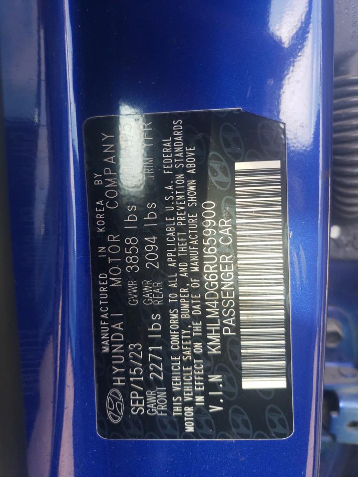 2024 Hyundai Elantra Sel VIN: KMHLM4DG6RU659900 Lot: 81112175