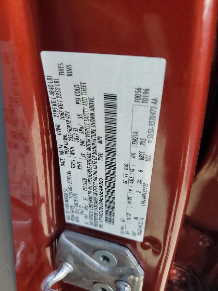 2014 Ford Escape Titanium VIN: 1FMCU9J94EUE44920 Lot: 80194145