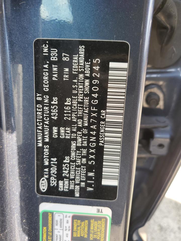 2015 Kia Optima Ex VIN: 5XXGN4A7XFG409245 Lot: 80158625