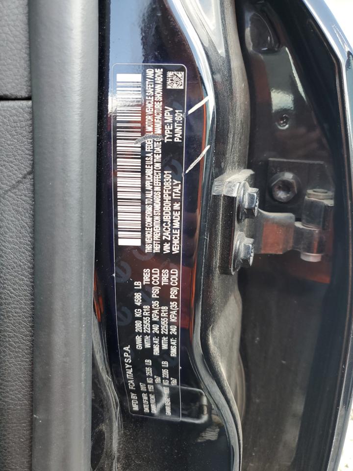 2017 Jeep Renegade Limited VIN: ZACCJBDB0HPF08301 Lot: 70667625