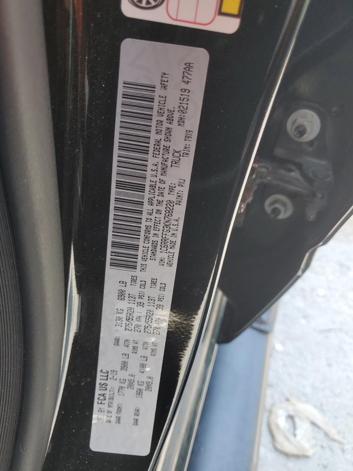 2019 Ram 1500 Big Horn/Lone Star VIN: 1C6RRFFG3KN768220 Lot: 81283375
