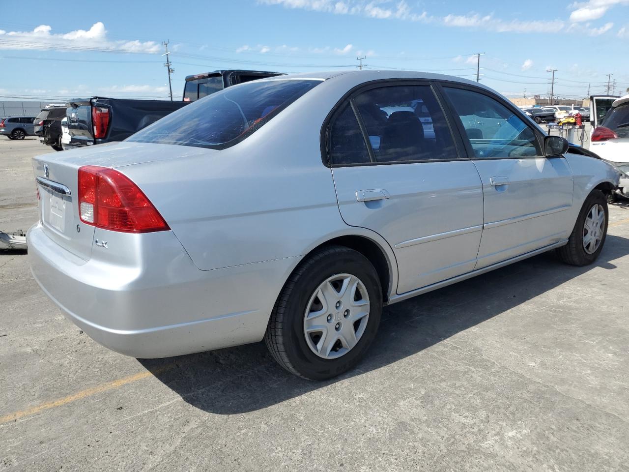 2003 Honda Civic Lx silver sedan gasoline 2HGES16543H530840 photo #4