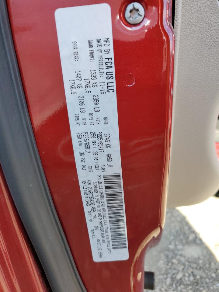 2016 Chrysler Town & Country Touring VIN: 2C4RC1BG4GR214584 Lot: 80263455