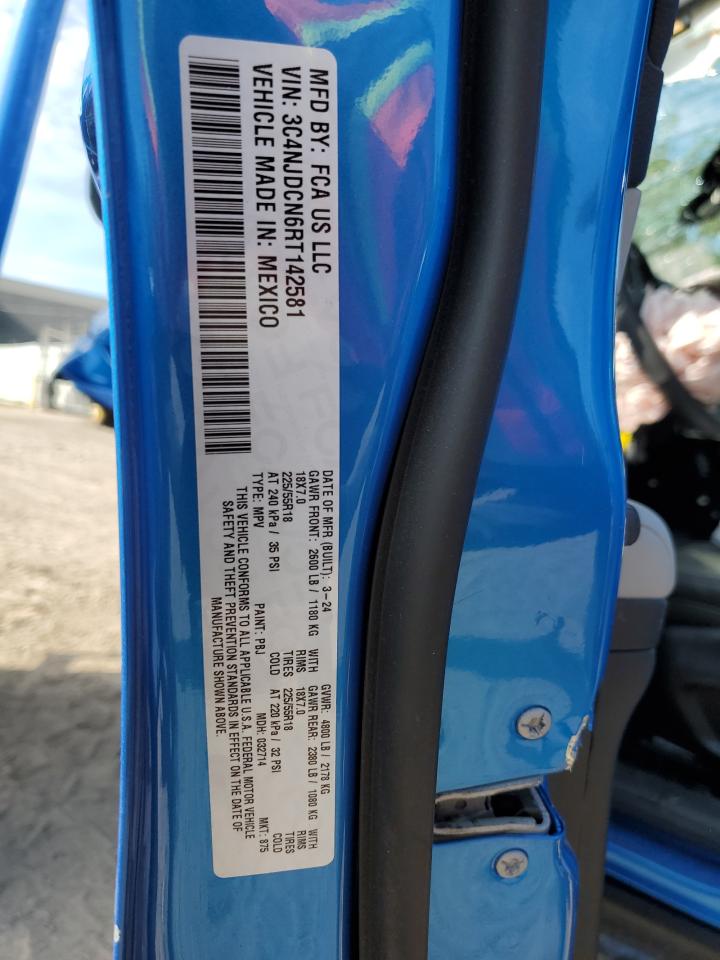 2024 Jeep Compass Limited VIN: 3C4NJDCN6RT142581 Lot: 71187325