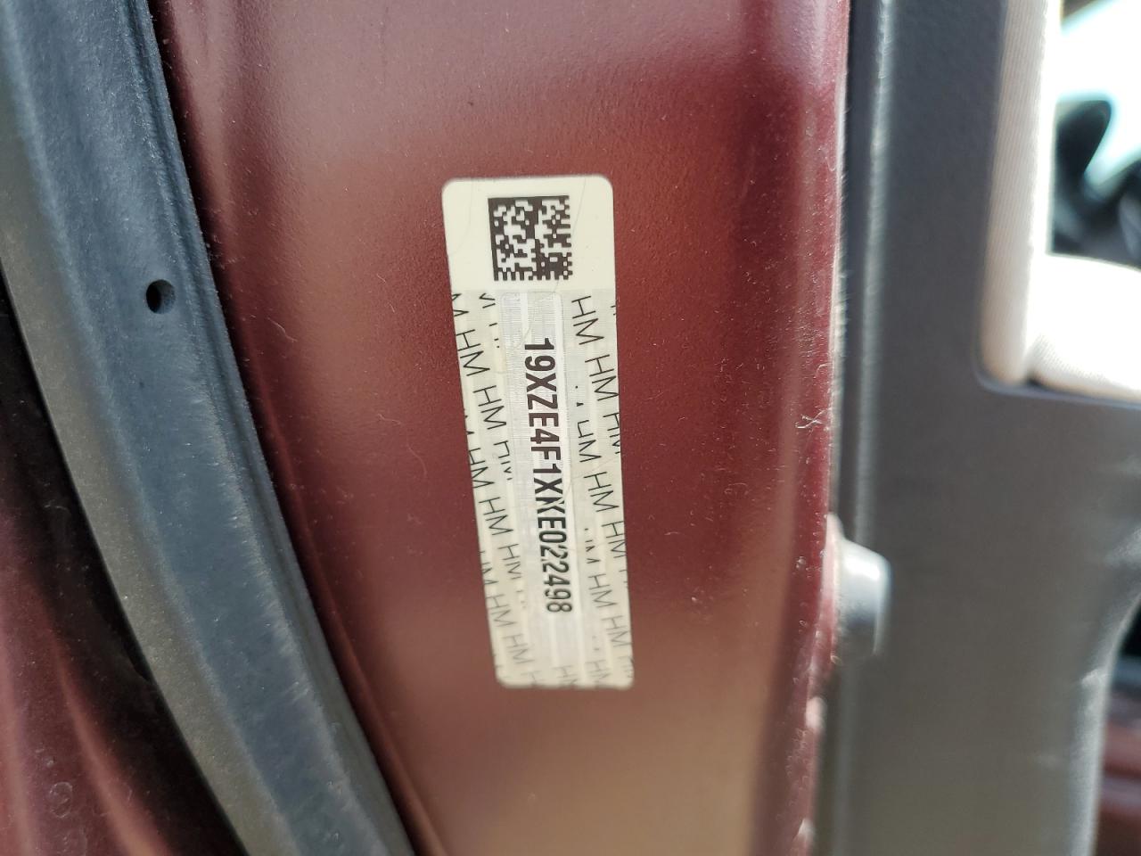 2019 Honda Insight Lx VIN: 19XZE4F1XKE022498 Lot: 72101905