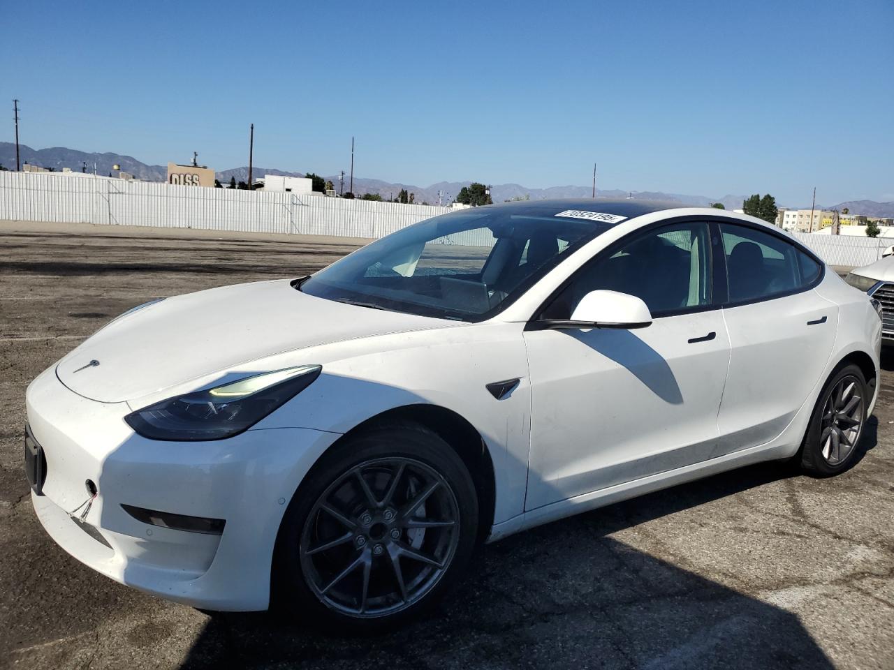 2021 Tesla Model 3 white null electric 5YJ3E1EA5MF097094 photo #1