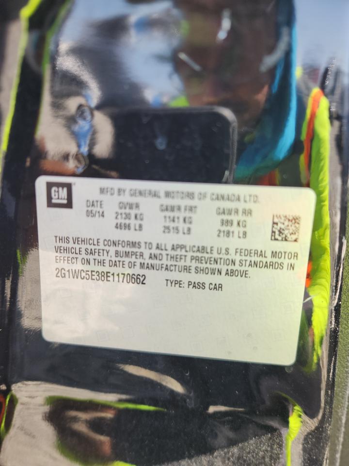 2014 Chevrolet Impala Limited Ltz VIN: 2G1WC5E38E1170662 Lot: 80163495