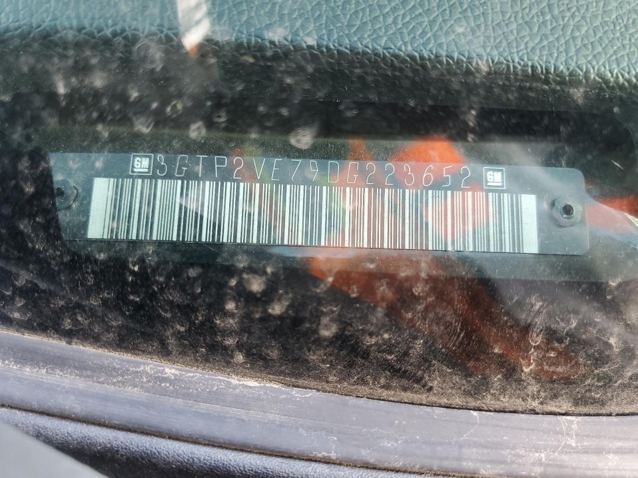 2013 GMC Sierra K1500 Sle VIN: 3GTP2VE79DG223652 Lot: 84894885