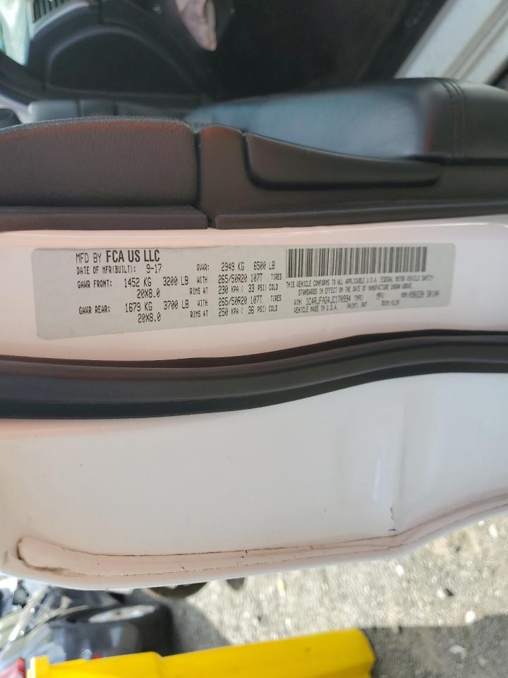 2018 Jeep Grand Cherokee Laredo VIN: 1C4RJFAG4JC170994 Lot: 80812185