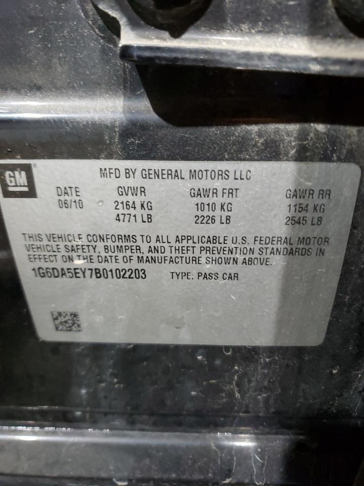 2011 Cadillac Cts VIN: 1G6DA5EY7B0102203 Lot: 81649735