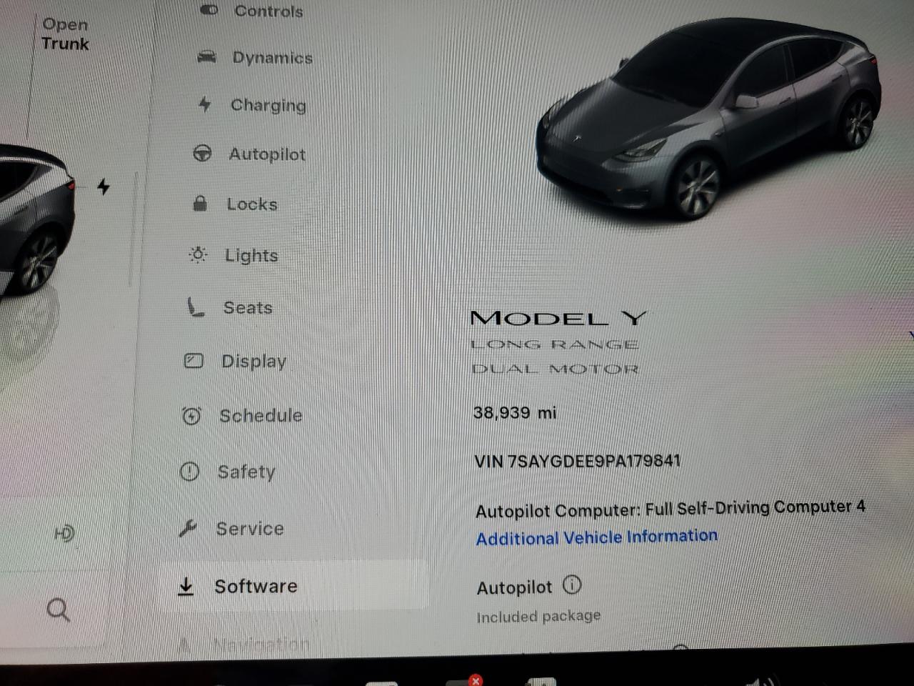 2023 Tesla Model Y VIN: 7SAYGDEE9PA179841 Lot: 82109685