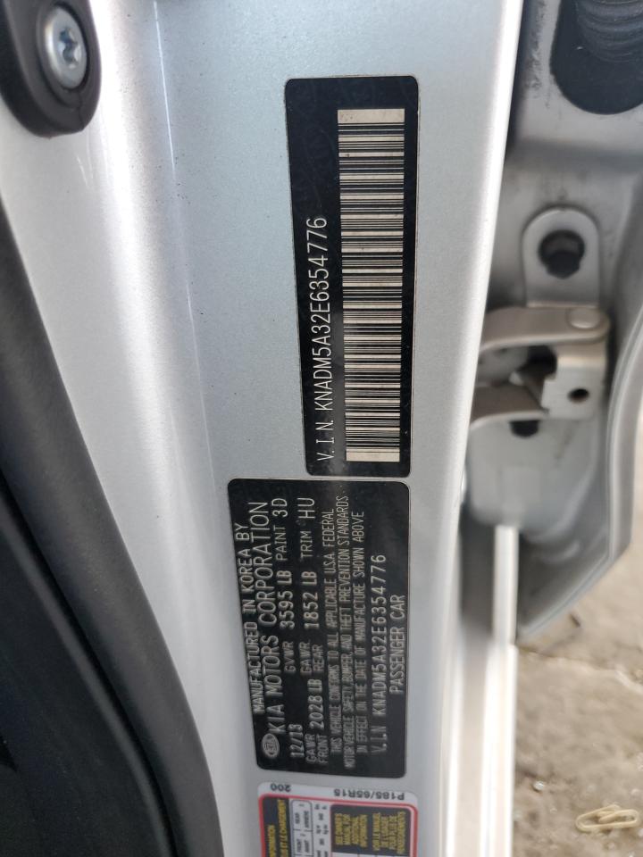 2014 Kia Rio Lx VIN: KNADM5A32E6354776 Lot: 71516185