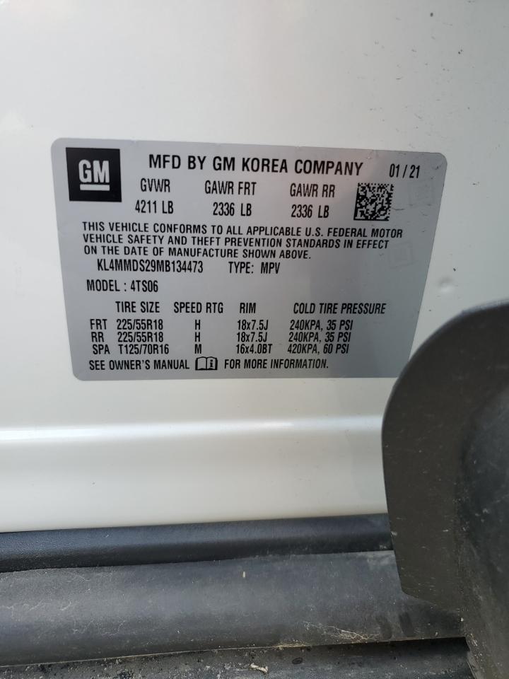 2021 Buick Encore Gx Select VIN: KL4MMDS29MB134473 Lot: 80551665