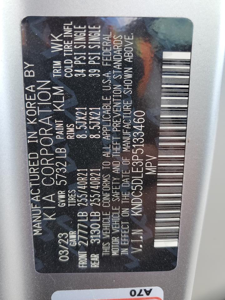 2023 Kia Ev6 Gt VIN: KNDC5DLE3P5133460 Lot: 83805055