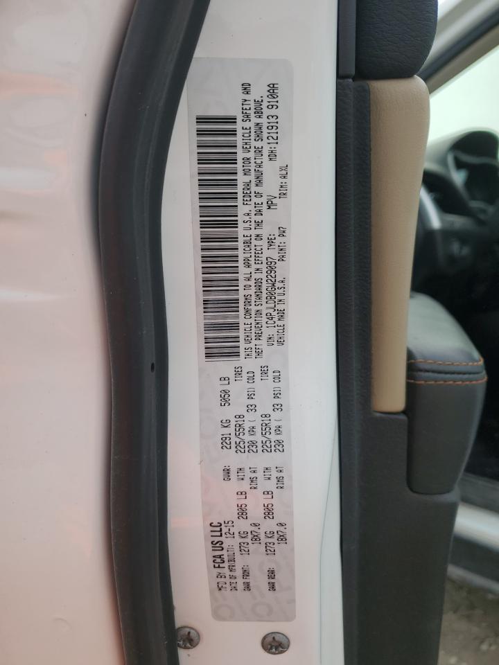 2016 Jeep Cherokee Limited VIN: 1C4PJLDB0GW229097 Lot: 71637465