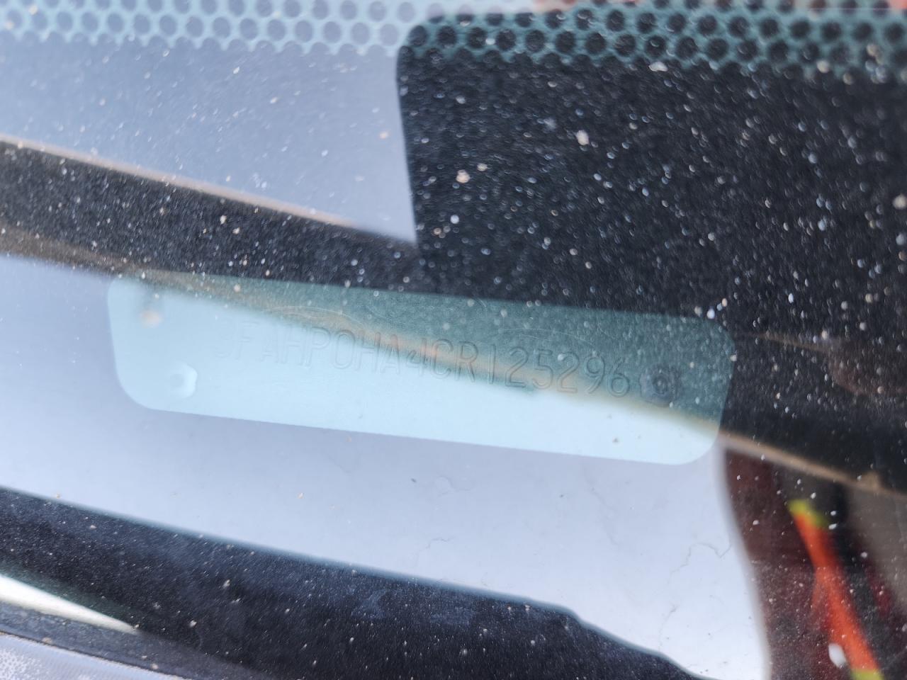 2012 Ford Fusion Se VIN: 3FAHP0HA4CR125296 Lot: 72051565