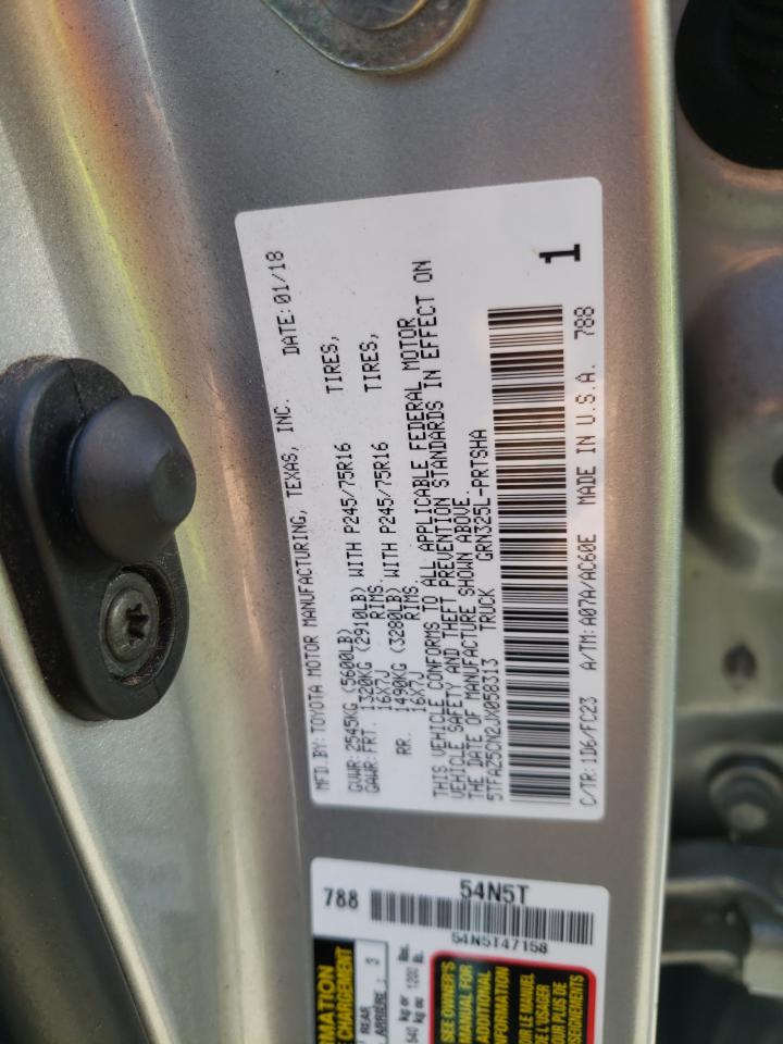 2018 Toyota Tacoma Double Cab VIN: 5TFAZ5CN2JX058313 Lot: 81152485