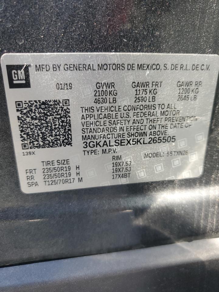 2019 GMC Terrain Denali VIN: 3GKALSEX5KL265505 Lot: 71506825