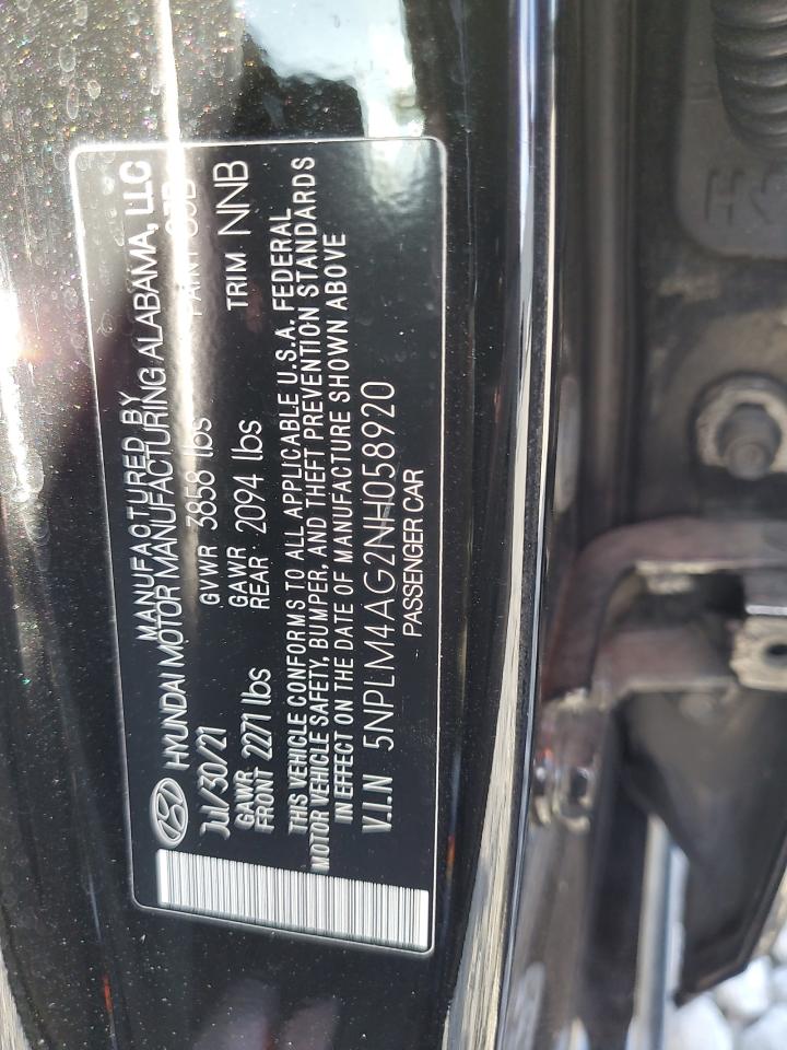 2022 Hyundai Elantra Sel VIN: 5NPLM4AG2NH058920 Lot: 81656685