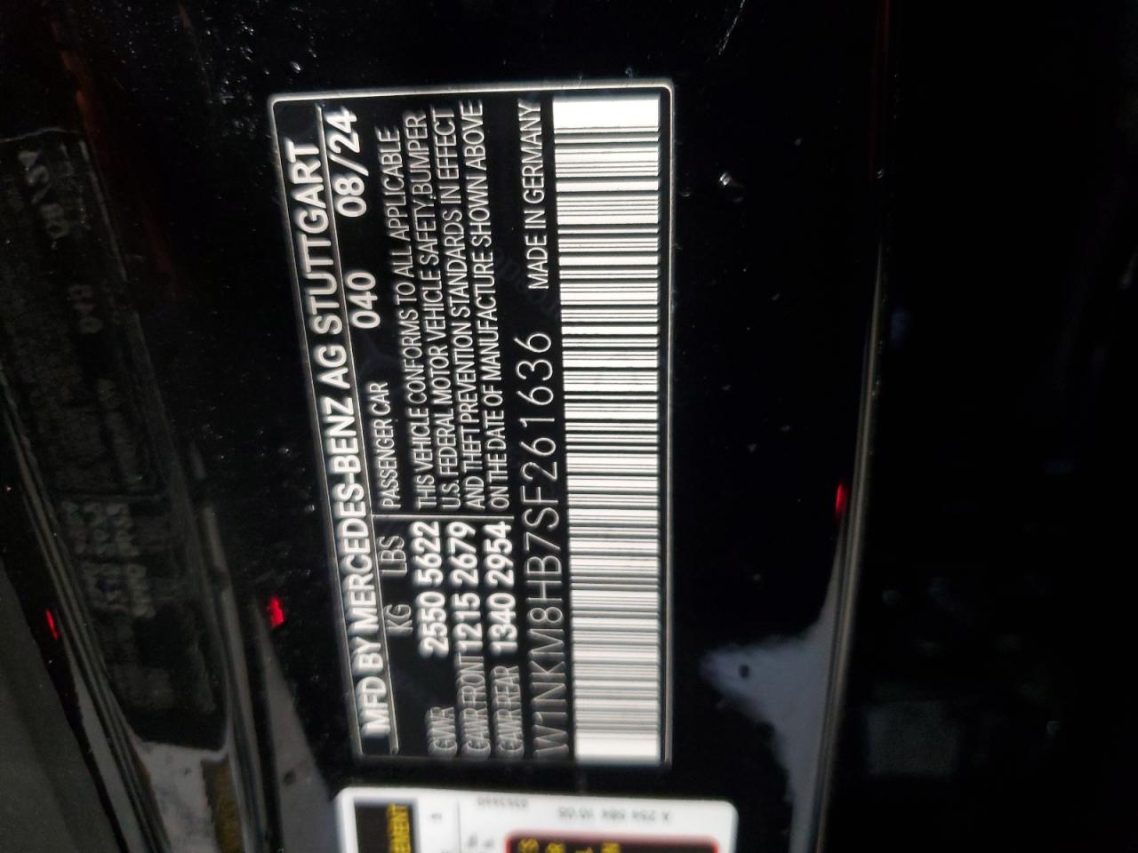 2025 Mercedes-Benz Glc 43 4Matic Amg VIN: W1NKM8HB7SF261636 Lot: 81643175