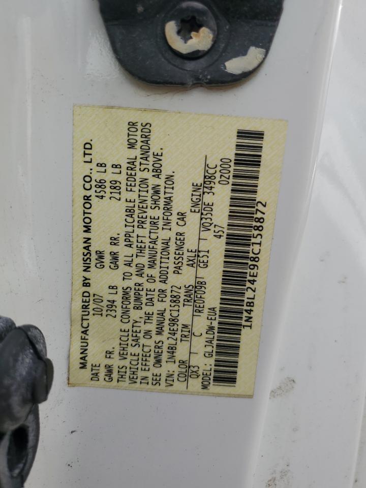 2008 Nissan Altima 3.5Se VIN: 1N4BL24E98C158872 Lot: 81504135