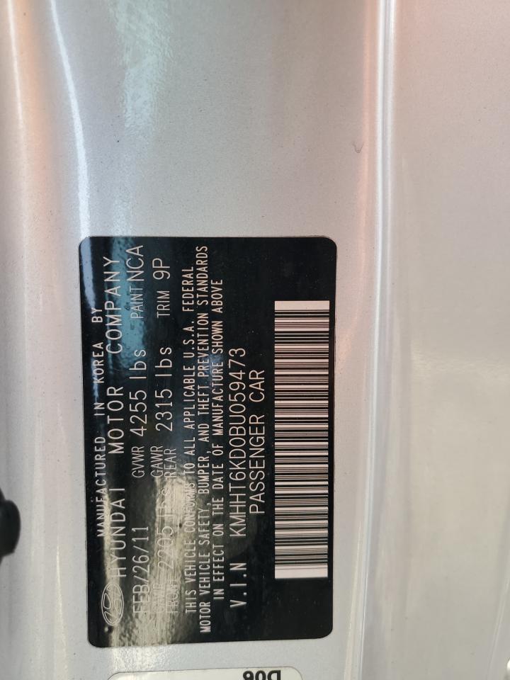 2011 Hyundai Genesis Coupe 2.0T VIN: KMHHT6KD0BU059473 Lot: 89715695