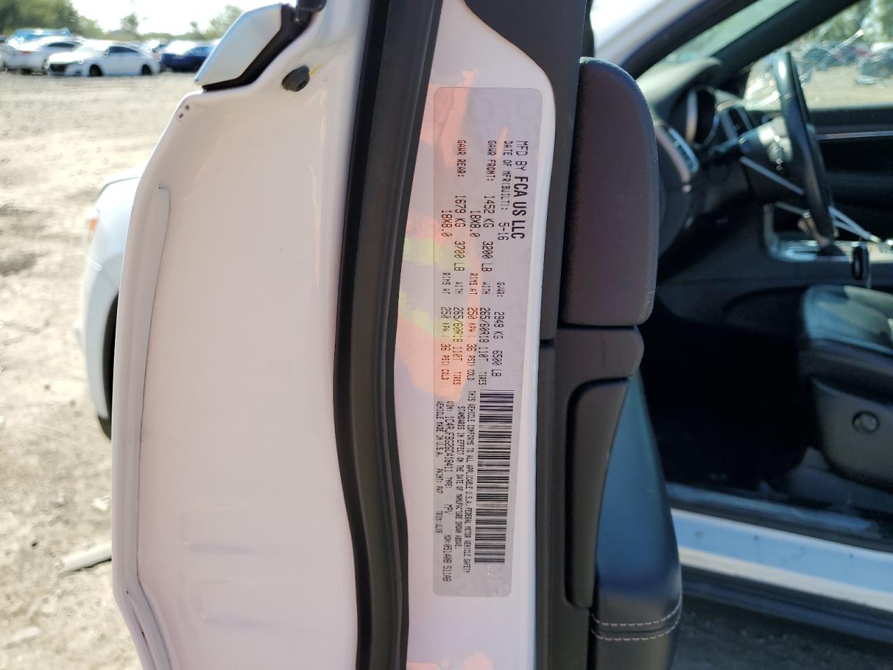 2016 Jeep Grand Cherokee Limited VIN: 1C4RJFBG2GC418411 Lot: 81262895