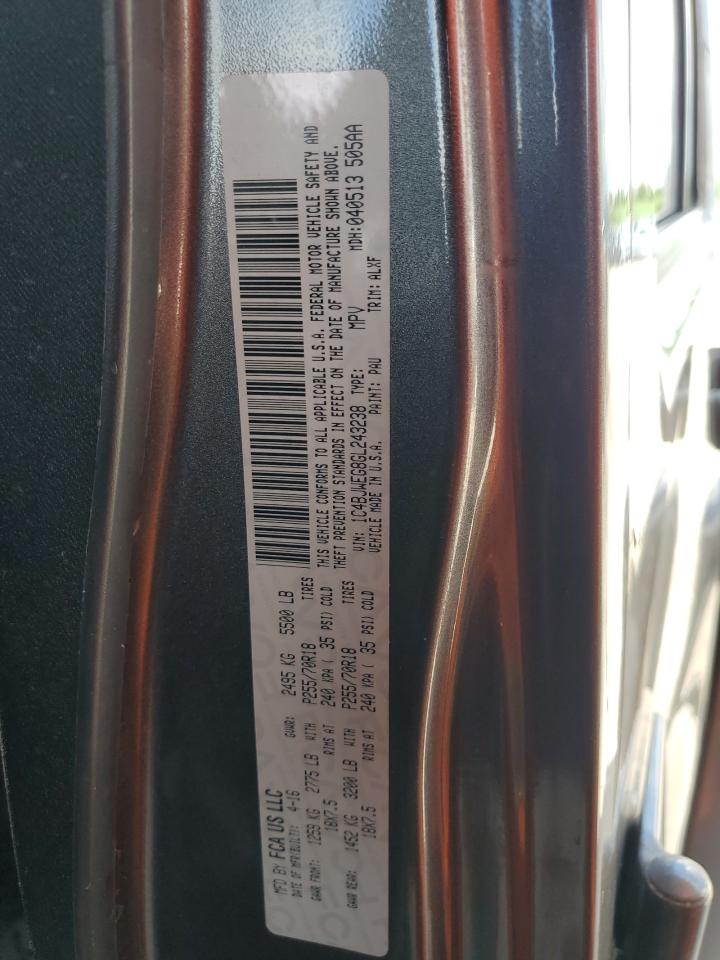 2016 Jeep Wrangler Unlimited Sahara VIN: 1C4BJWEG8GL243238 Lot: 84012805