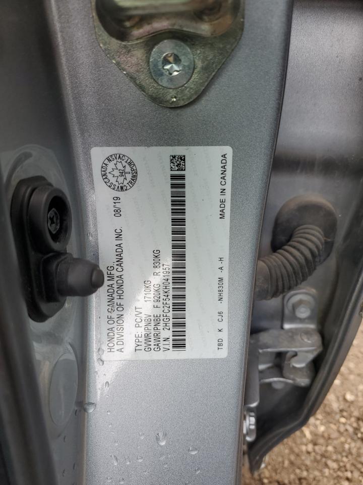 2019 Honda Civic Lx VIN: 2HGFC2F54KH041957 Lot: 84259475