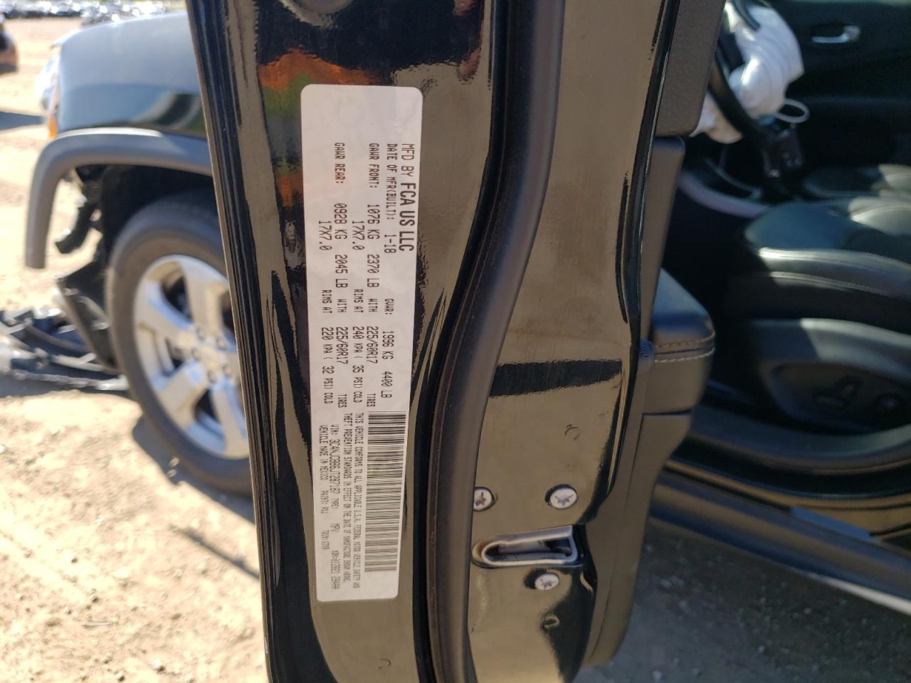 2018 Jeep Compass Latitude VIN: 3C4NJCBB6JT287187 Lot: 84593115