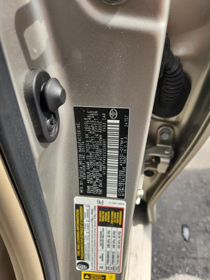 2014 Toyota Camry L VIN: 4T1BF1FKXEU359891 Lot: 81448595