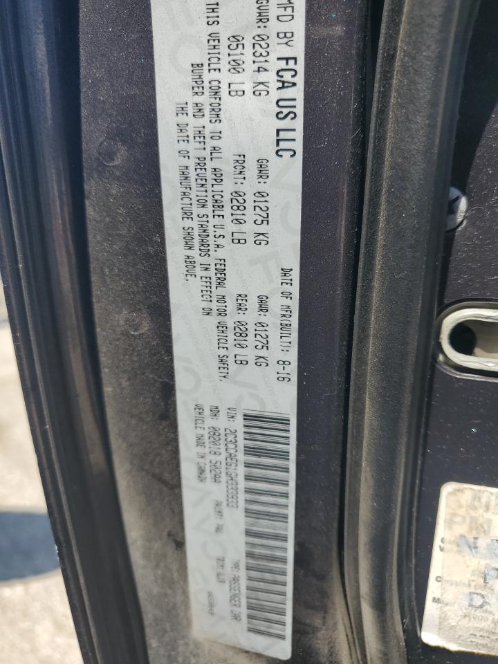 2016 Chrysler 300C VIN: 2C3CCAEG1GH333933 Lot: 80716915