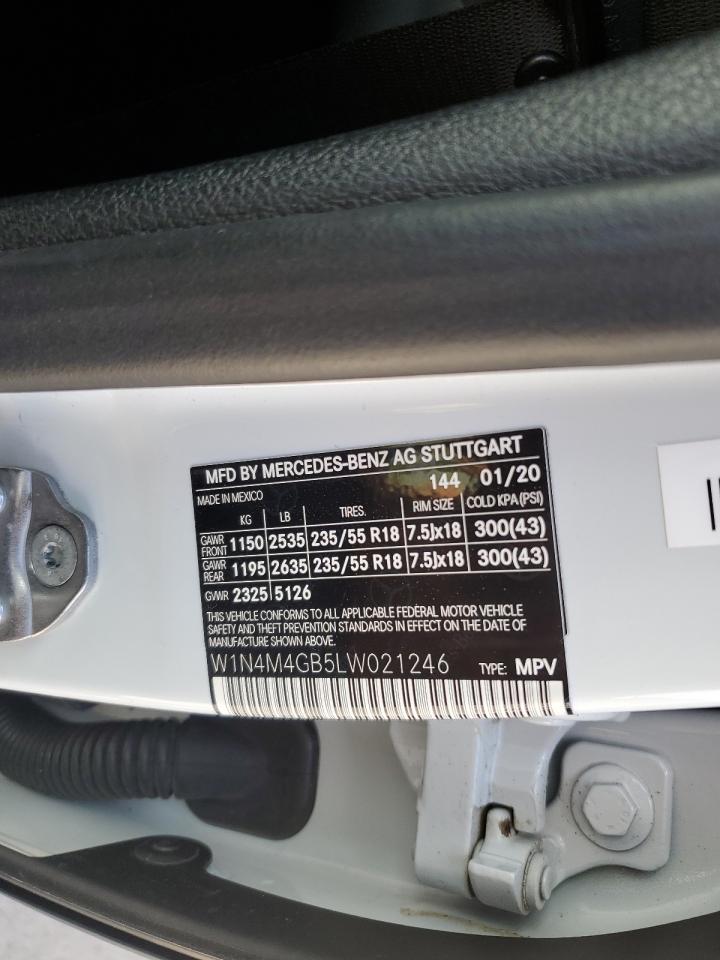 2020 Mercedes-Benz Glb 250 VIN: W1N4M4GB5LW021246 Lot: 70917695