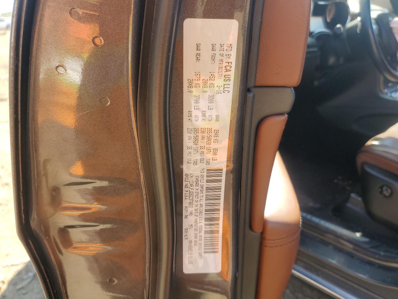 2016 Jeep Grand Cherokee Summit VIN: 1C4RJFJG5GC373692 Lot: 80204985