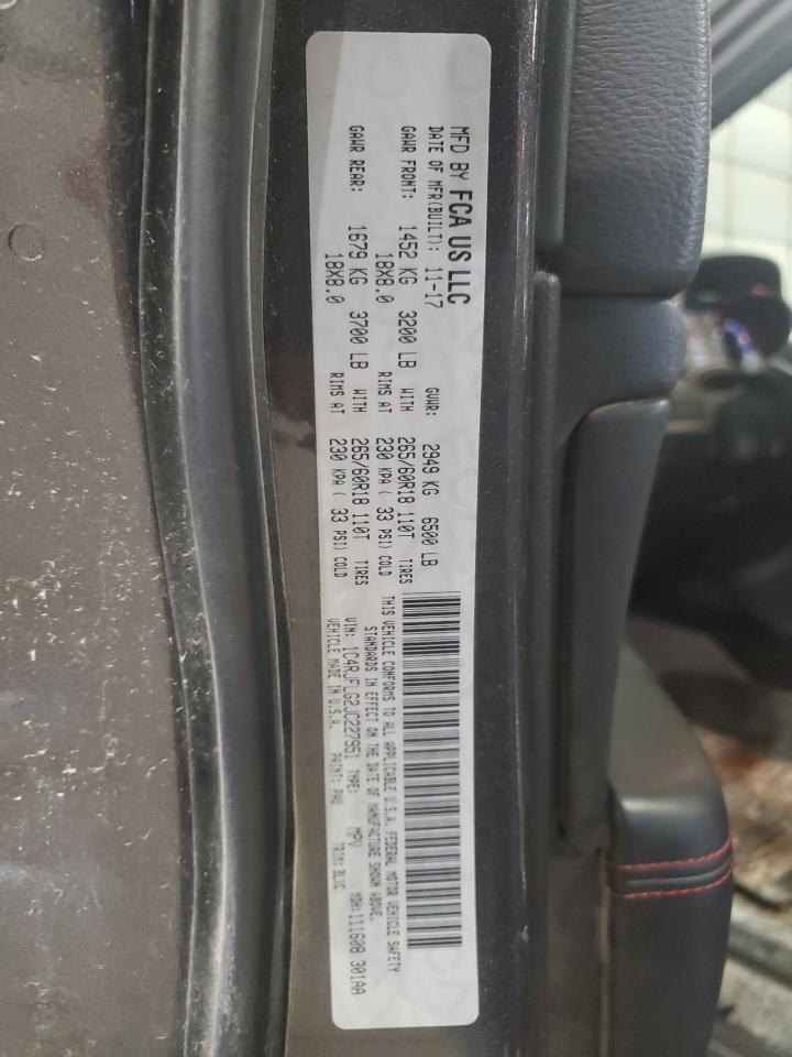 2018 Jeep Grand Cherokee Trailhawk VIN: 1C4RJFLG2JC227951 Lot: 81715465