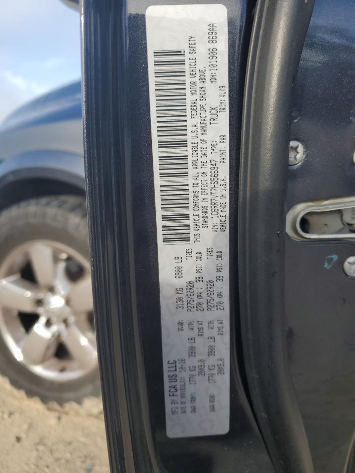 2017 Ram 1500 Laramie VIN: 1C6RR7VT7HS566947 Lot: 71691145