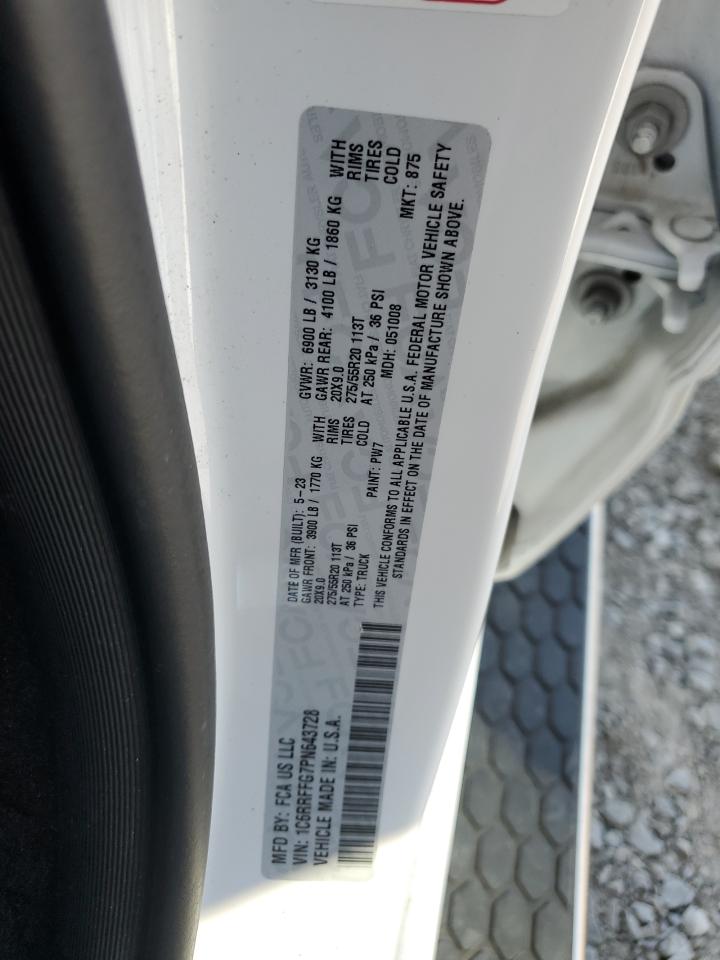 2023 Ram 1500 Big Horn/Lone Star VIN: 1C6RRFFG7PN643728 Lot: 84721855