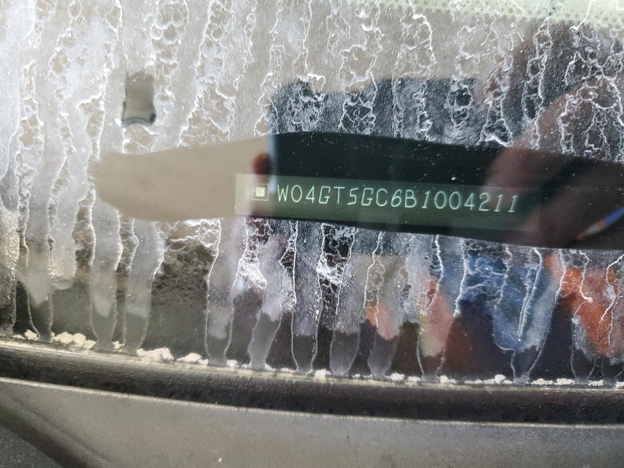 2011 Buick Regal Cxl VIN: W04GT5GC6B1004211 Lot: 71926665