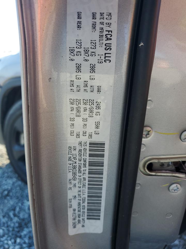 2019 Jeep Cherokee Latitude Plus VIN: 1C4PJMLB8KD385450 Lot: 80599865