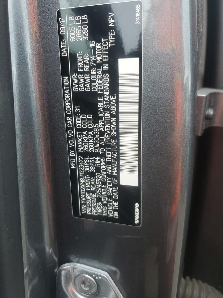 2018 Volvo Xc90 T5 VIN: YV4102XM8J1323472 Lot: 81754095