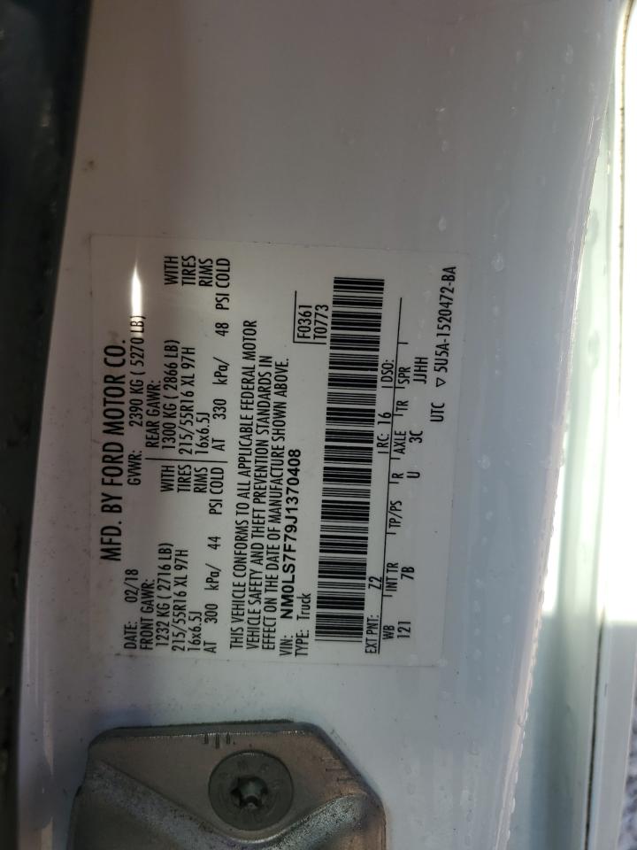 2018 Ford Transit Connect Xlt VIN: NM0LS7F79J1370408 Lot: 80473315