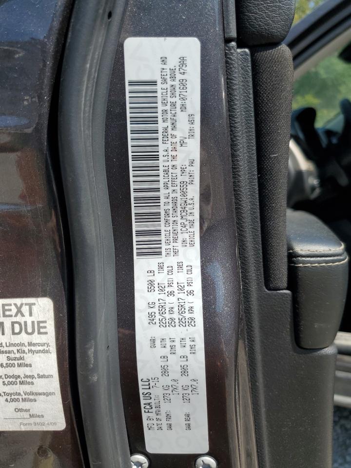 2016 Jeep Cherokee Latitude VIN: 1C4PJMCB4GW100559 Lot: 81155155