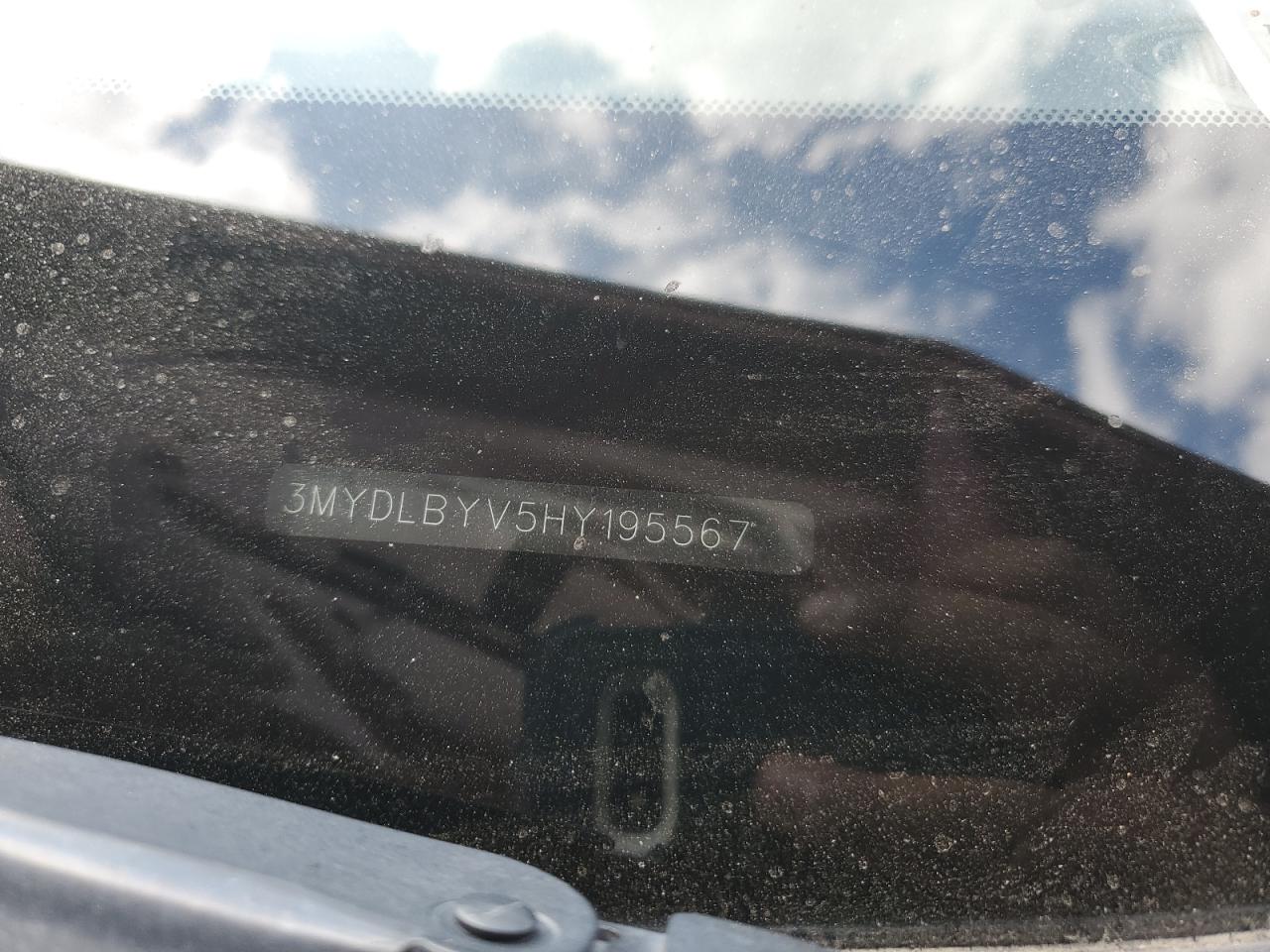 2017 Toyota Yaris Ia VIN: 3MYDLBYV5HY195567 Lot: 84705635
