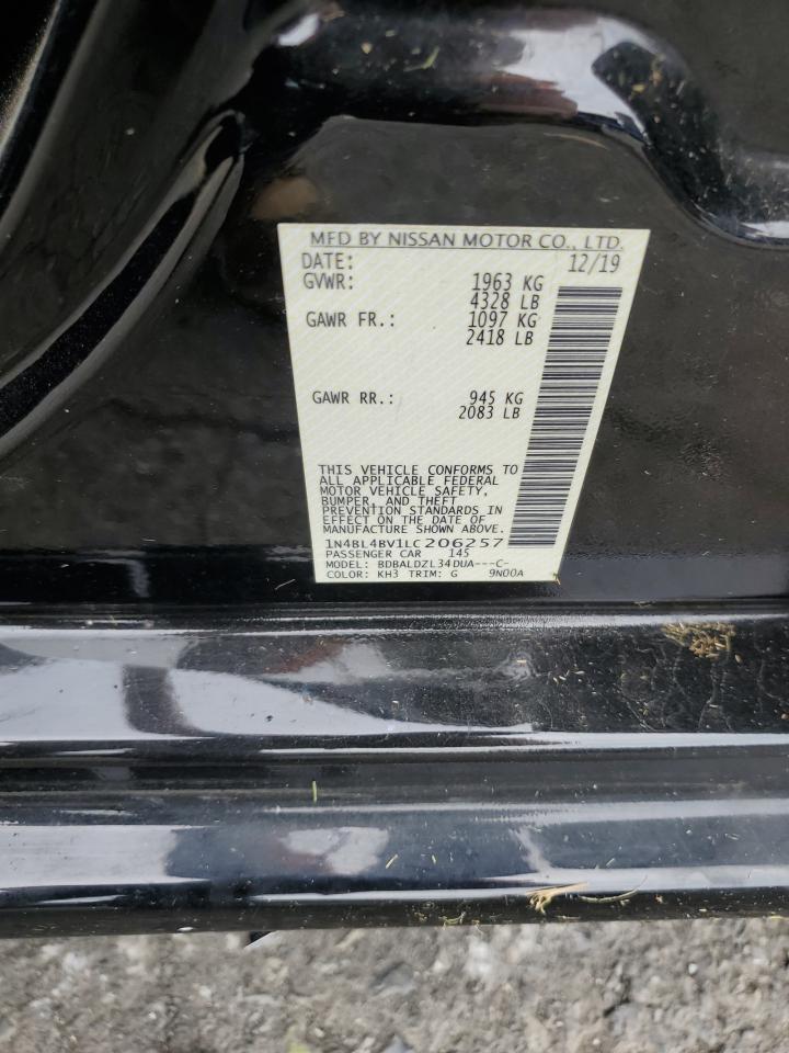 2020 Nissan Altima S VIN: 1N4BL4BV1LC206257 Lot: 80578395