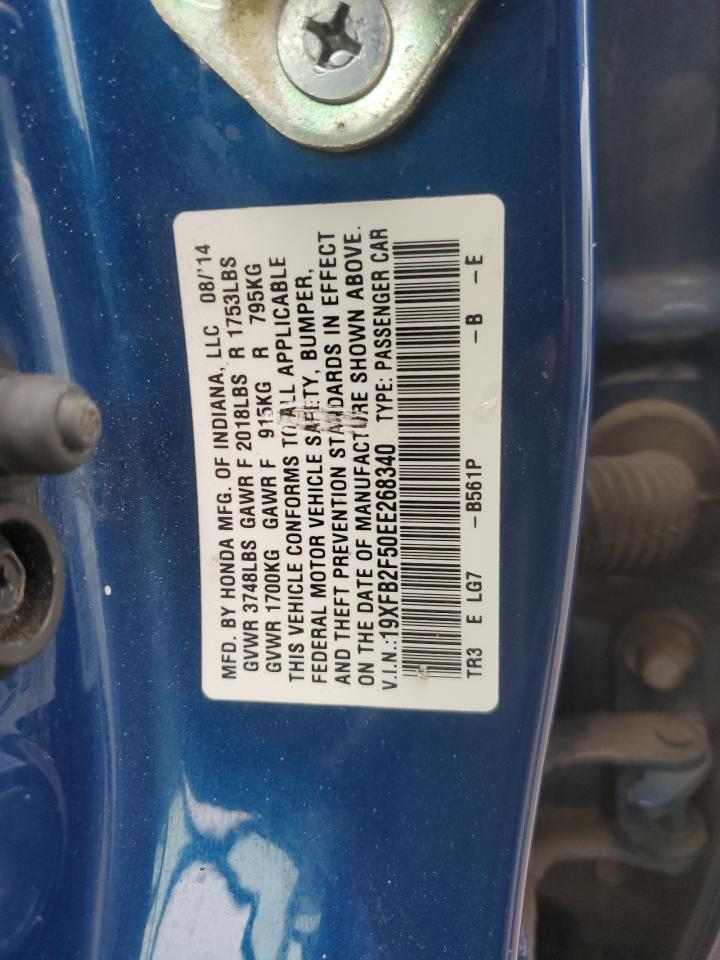 2014 Honda Civic Lx VIN: 19XFB2F50EE268340 Lot: 80339175