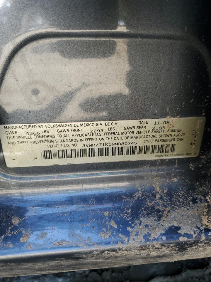 2009 Volkswagen Jetta Se VIN: 3VWRZ71K19M080745 Lot: 81414525